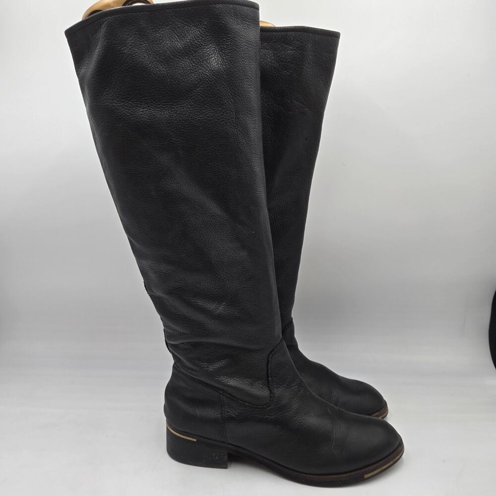 Gentle Souls Popular Choice 8.5 BLACK Tall Boot Knee High Buttery Shaft Leather